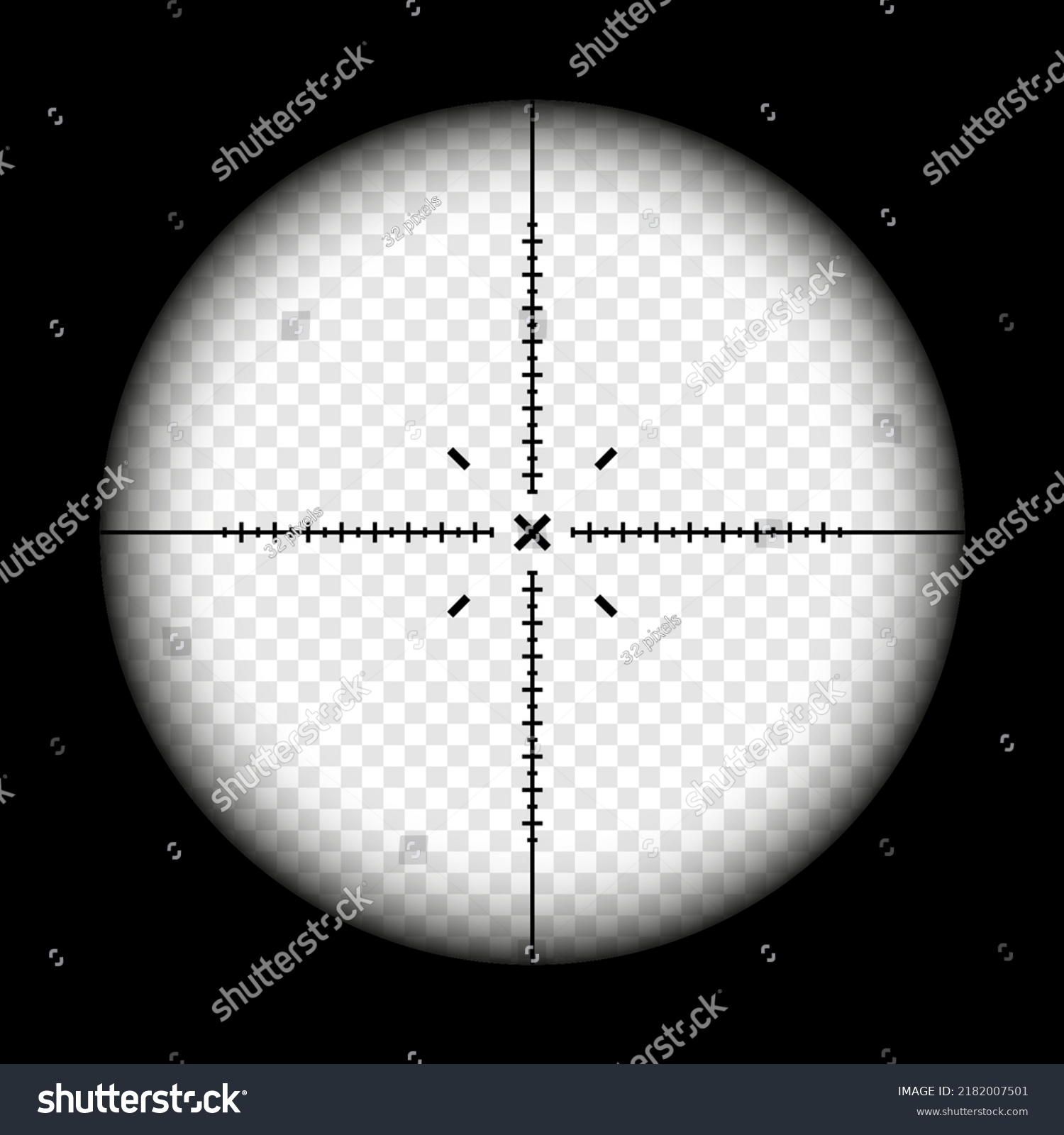 Weapon Sight Sniper Rifle Optical Scope Stock Vector (Royalty Free ...