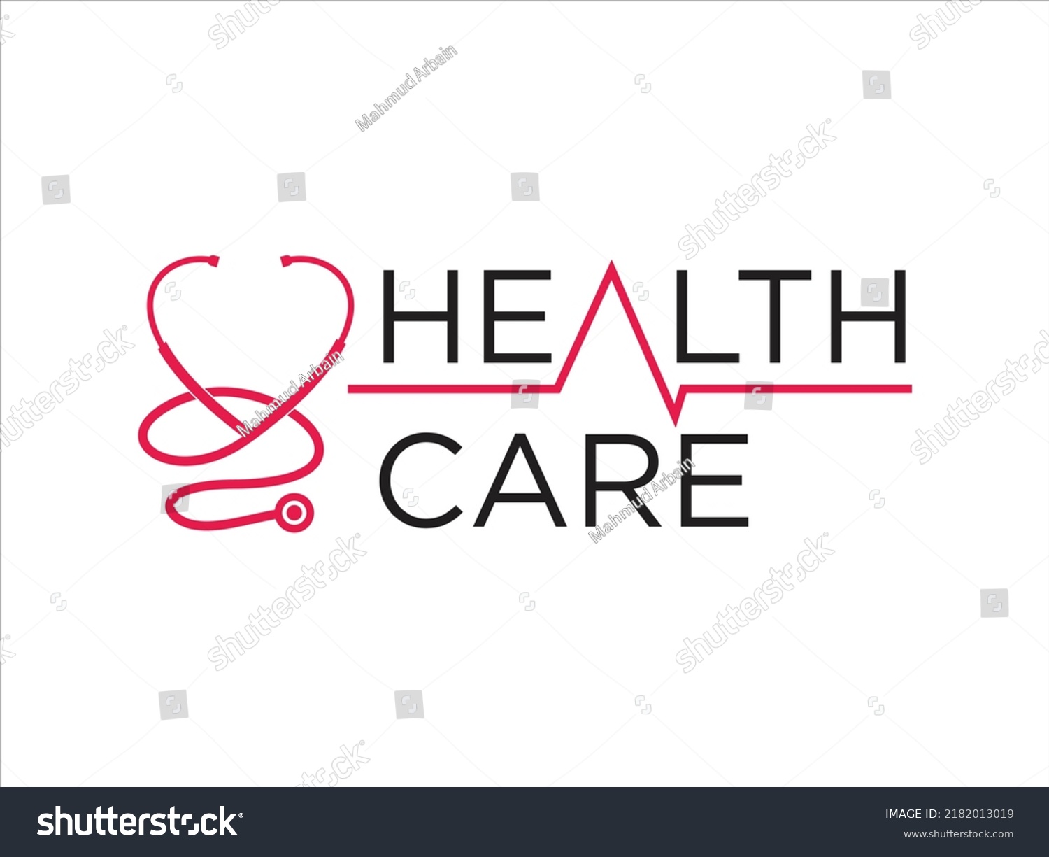 Doctor Text Logo Stethoscope Vector Design Stock Vector (Royalty Free ...