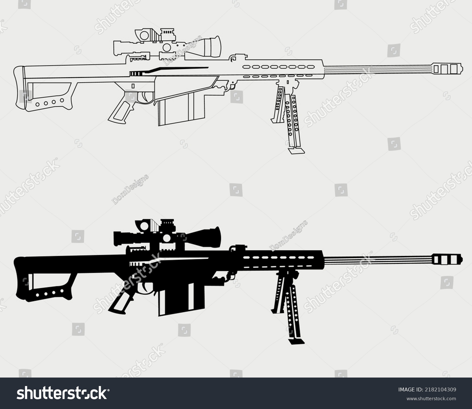 sniper gun coloring pages