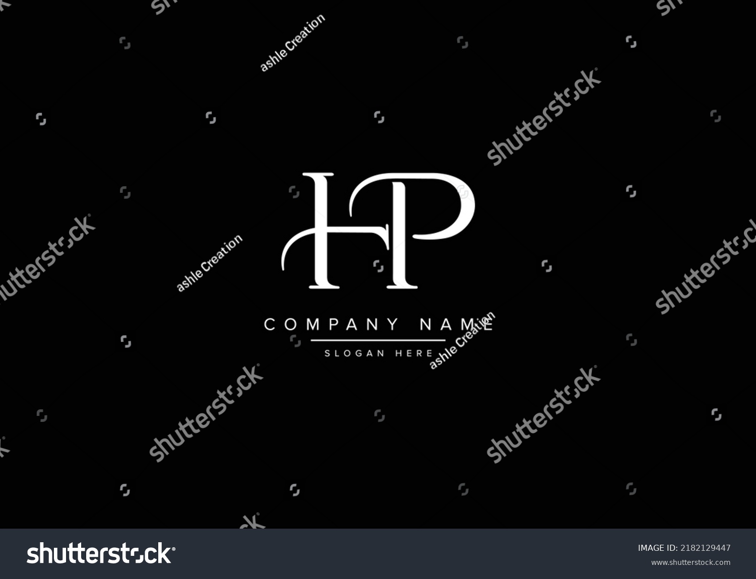 Alphabet Letter Monogram Icon Logo Hp Stock Vector (Royalty Free ...