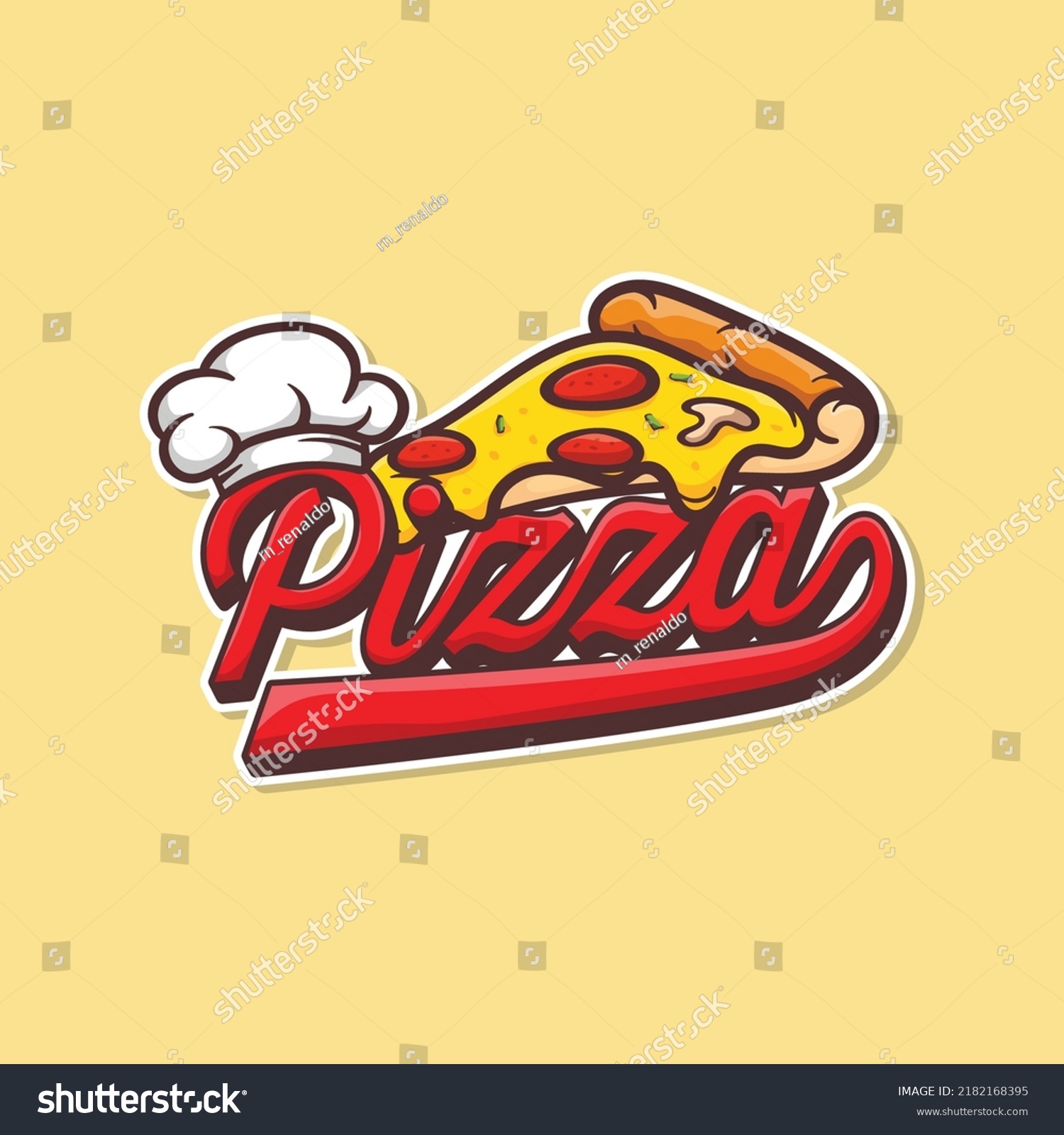 Pizza Cafe Logo Pizza Icon Illustration Stock Vector (Royalty Free ...