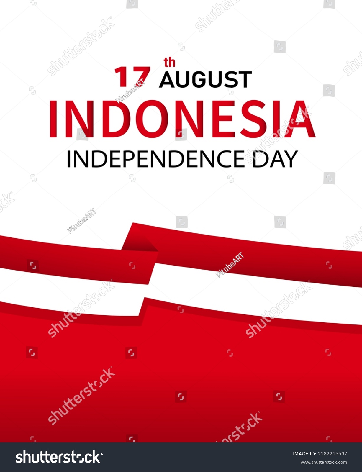 August 17 Indonesia Independence Day Vector Stock Vector (Royalty Free ...