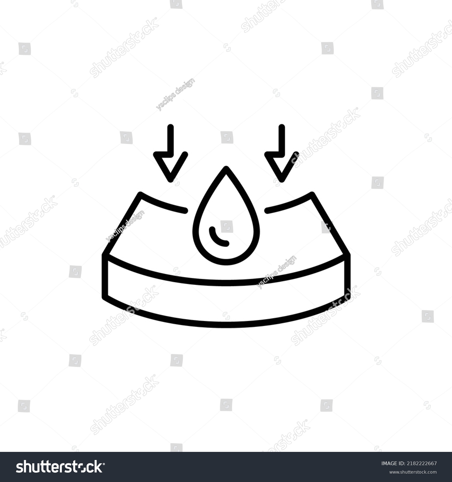 Absorption Icon Simple Outline Style Water Stock Vector (Royalty Free ...