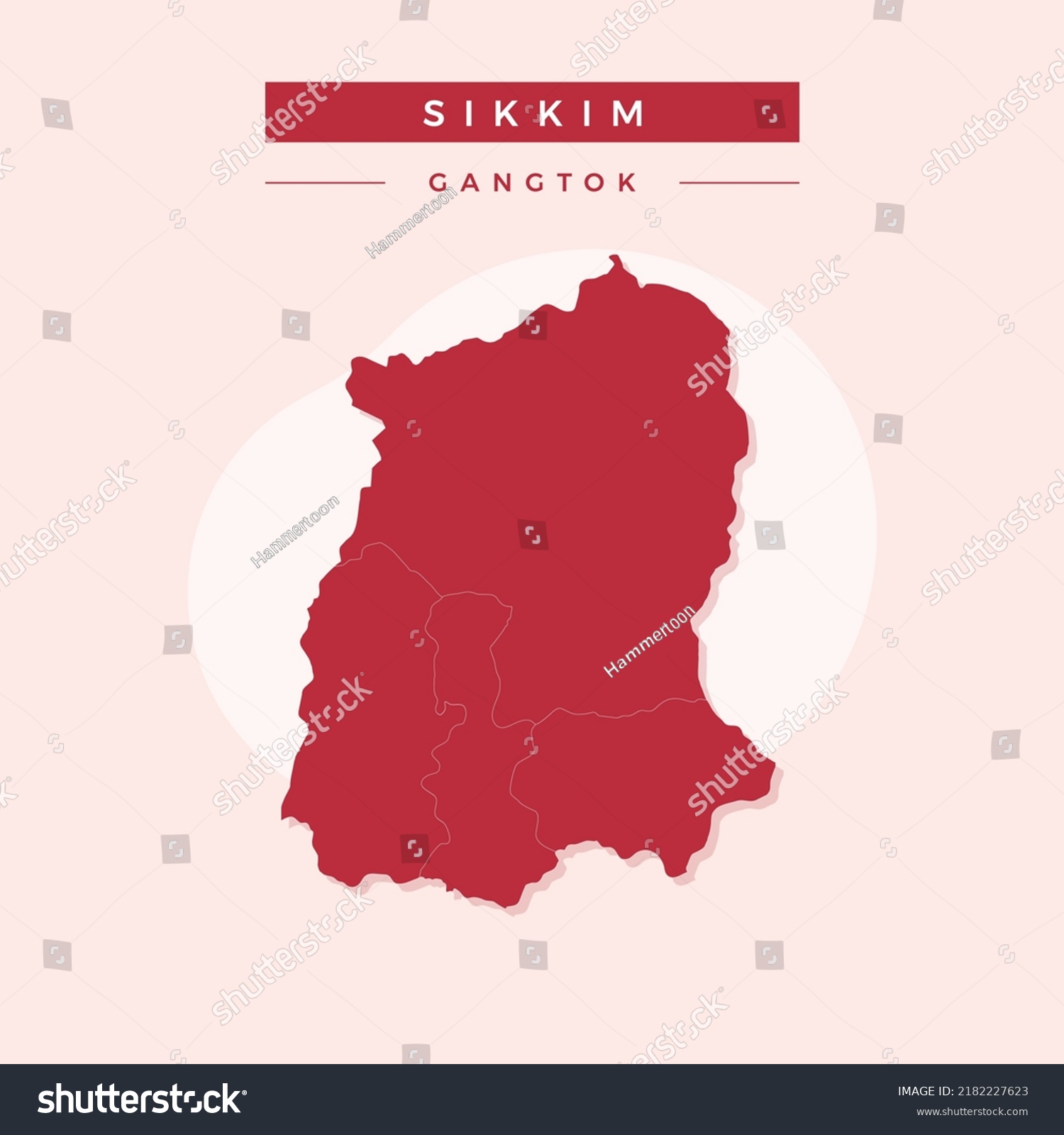 National Map Sikkim Sikkim Map Vector Stock Vector (Royalty Free ...