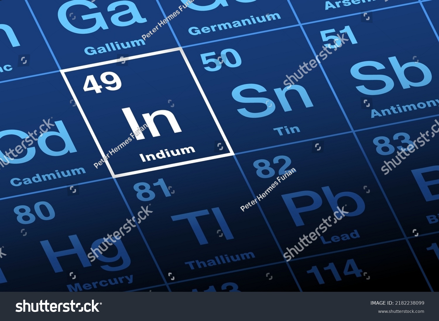 Indium On Periodic Table Soft Metal Stock Vector (Royalty Free ...