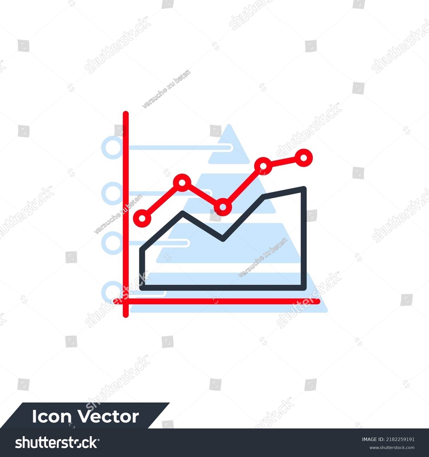 Graph Icon Logo Vector Illustration Diagram Stock Vector (Royalty Free ...