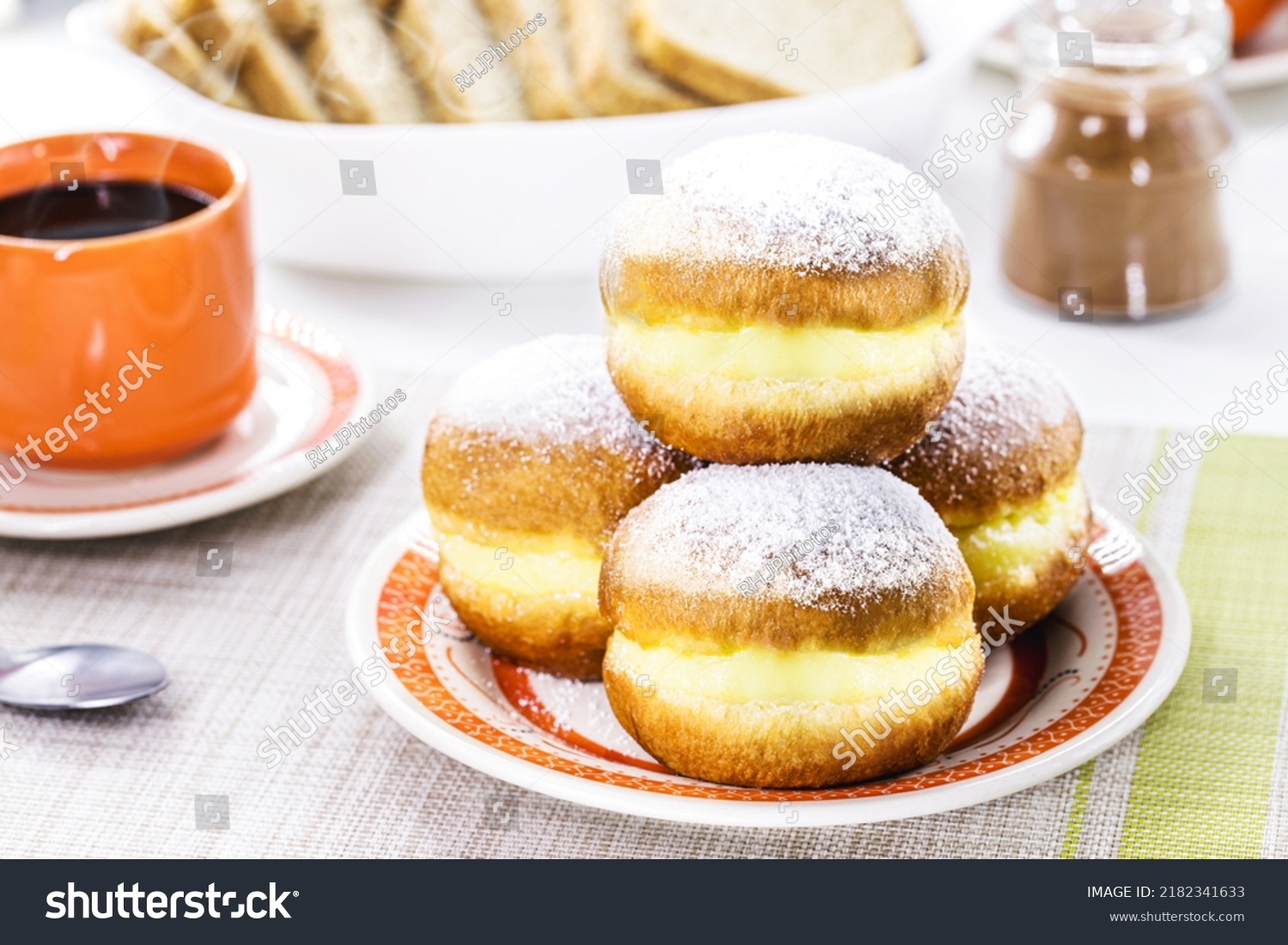 Berliner Donuts Typical Sweet Germany Sonho Stock Photo 2182341633 