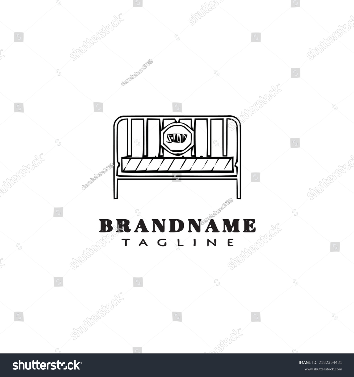 Guardrail Logo Icon Design Template Black Stock Vector (Royalty Free ...