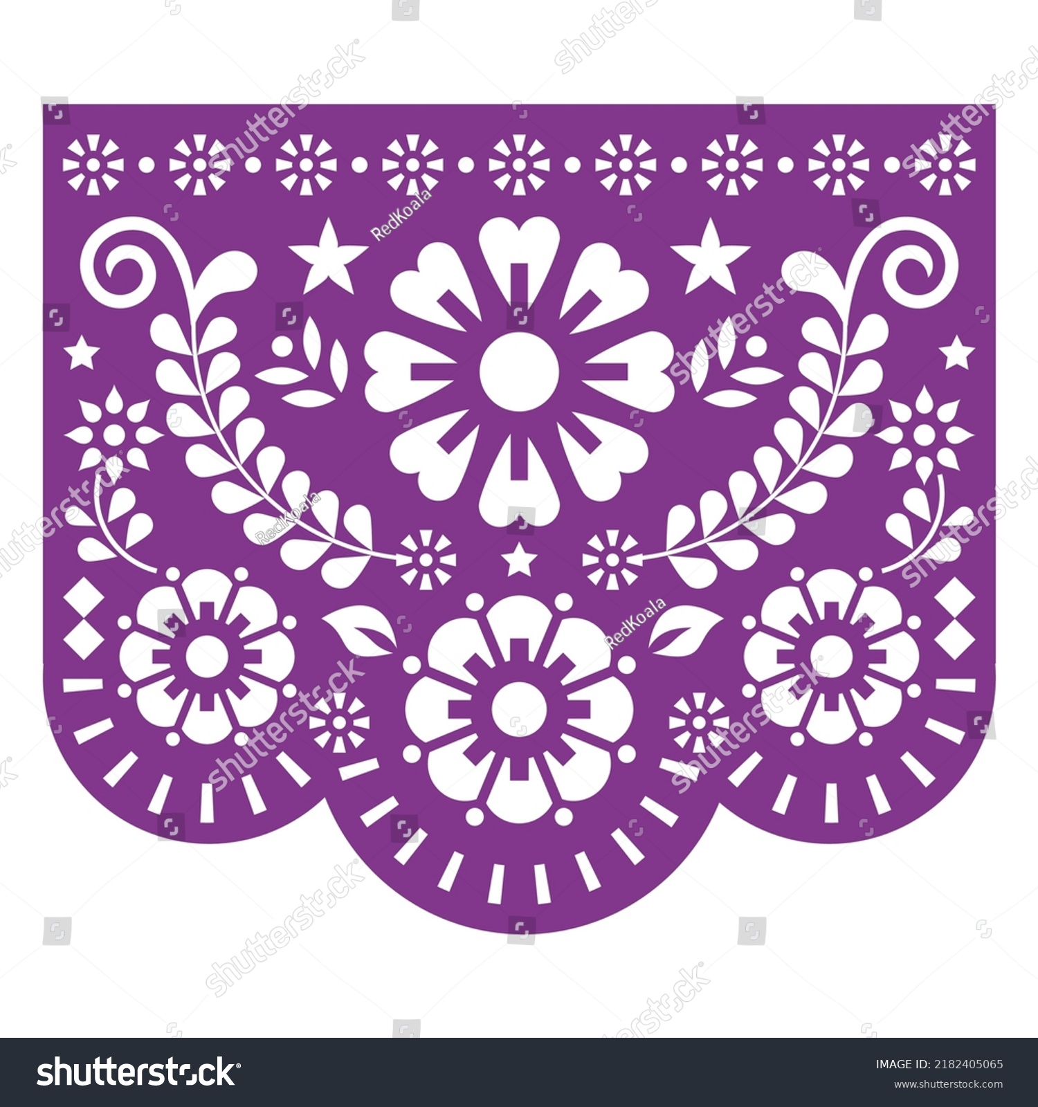 Papel Picado Vector Design Inspired By Stock Vector Royalty Free 2182405065 Shutterstock 8907