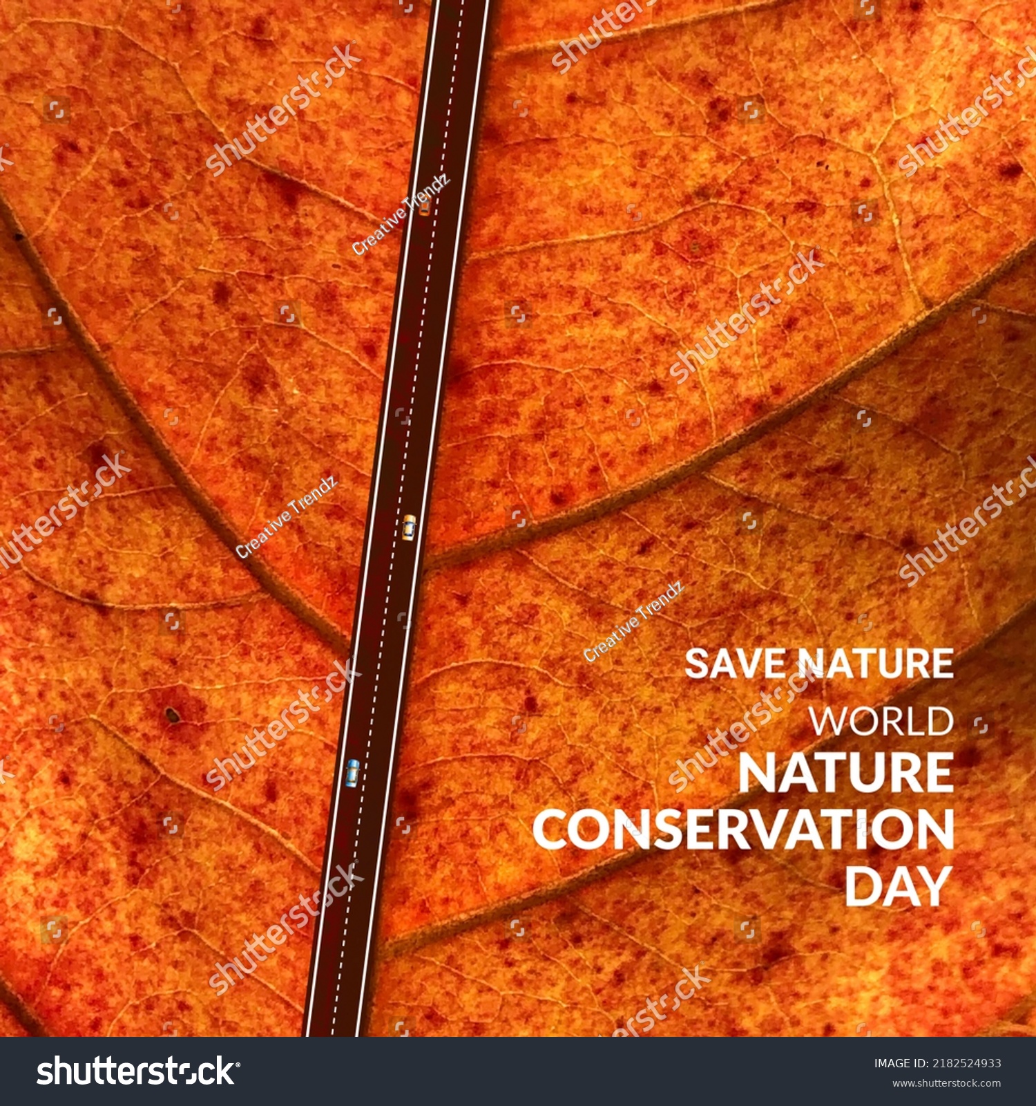 world-nature-conservation-day-creative-ads-stock-illustration