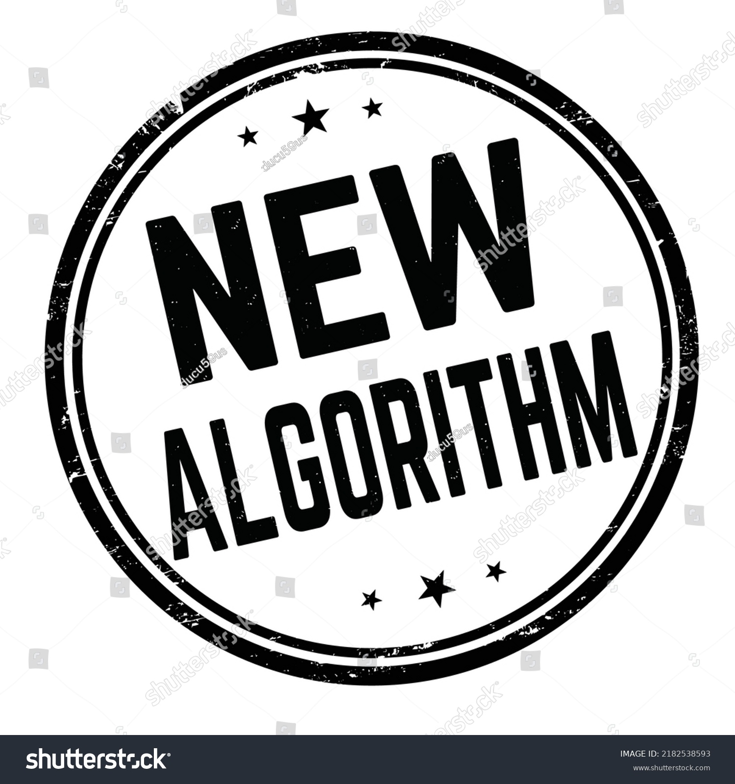 New Algorithm Grunge Rubber Stamp On Stock Vector (Royalty Free ...