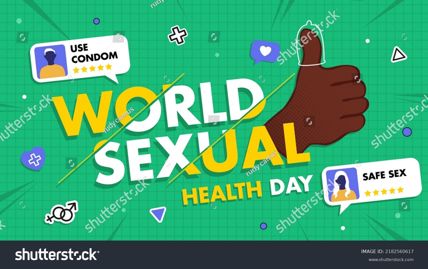 World Sexual Health Day Banner Design Stock Vector Royalty Free 2182560617 Shutterstock 