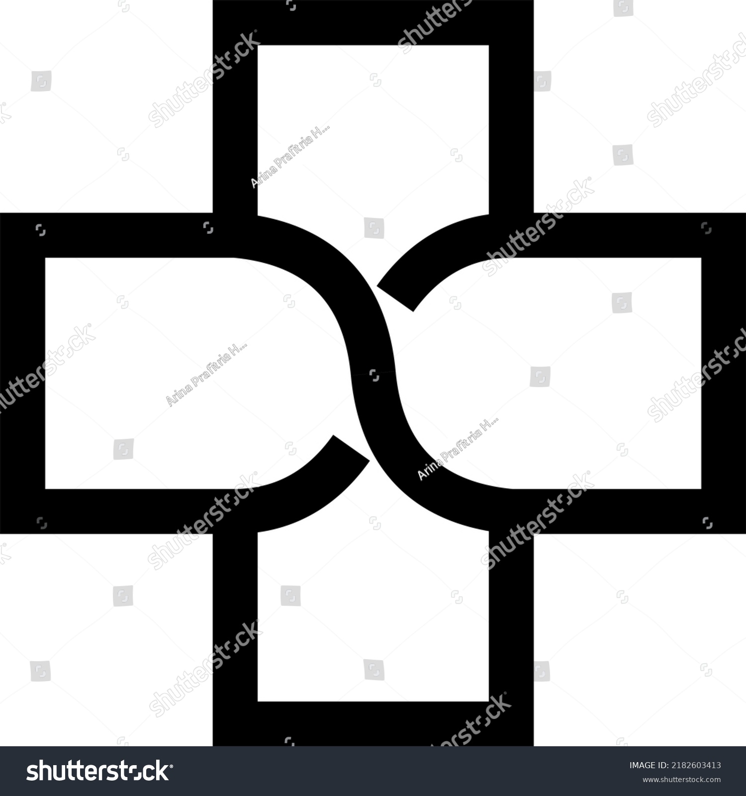 Hospital Logo Infinity Symbol Stock Illustration 2182603413 | Shutterstock