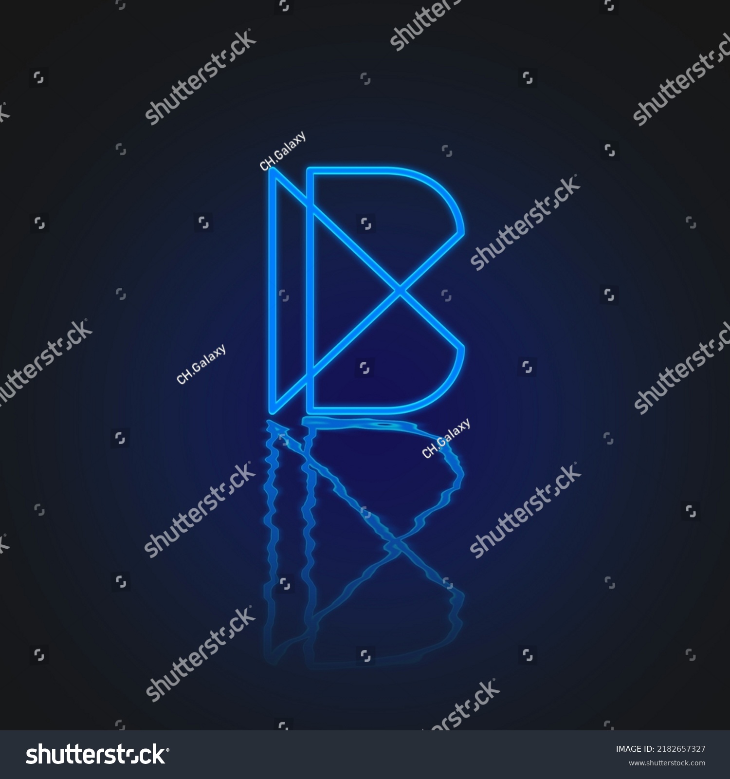 Connectors Neon Light Bright Shiny Letter Stock Illustration 2182657327 ...