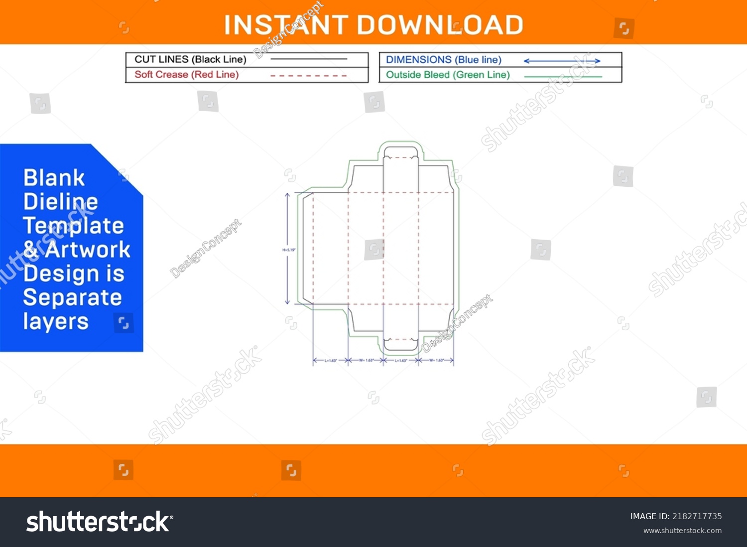 Lipstick Box Packaging Design Template 3d Stock Vector (Royalty Free ...