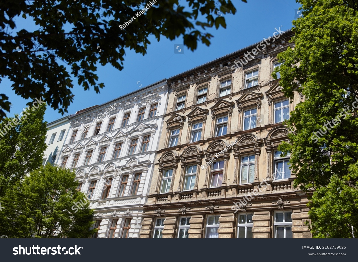 Old Building Facade Before After Renovation Stock Photo 2182739025 ...