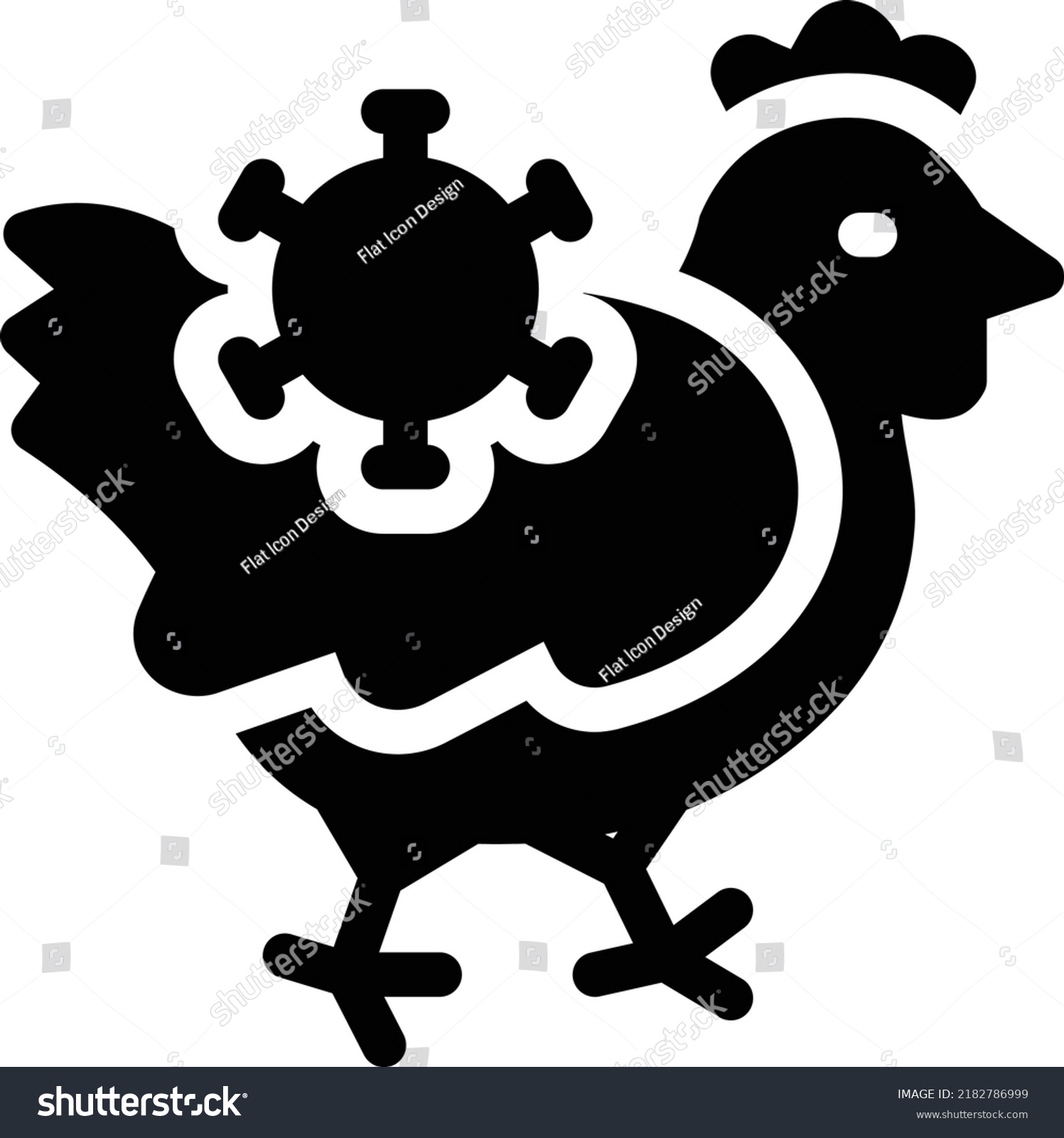 Hen Vector Illustration On Transparent Background Stock Vector (Royalty ...