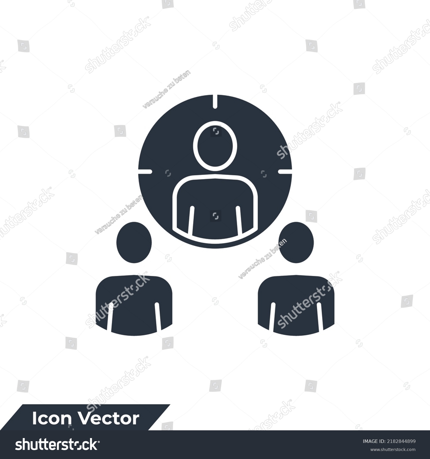 Candidate Icon Logo Vector Illustration Human Stock Vector (Royalty ...