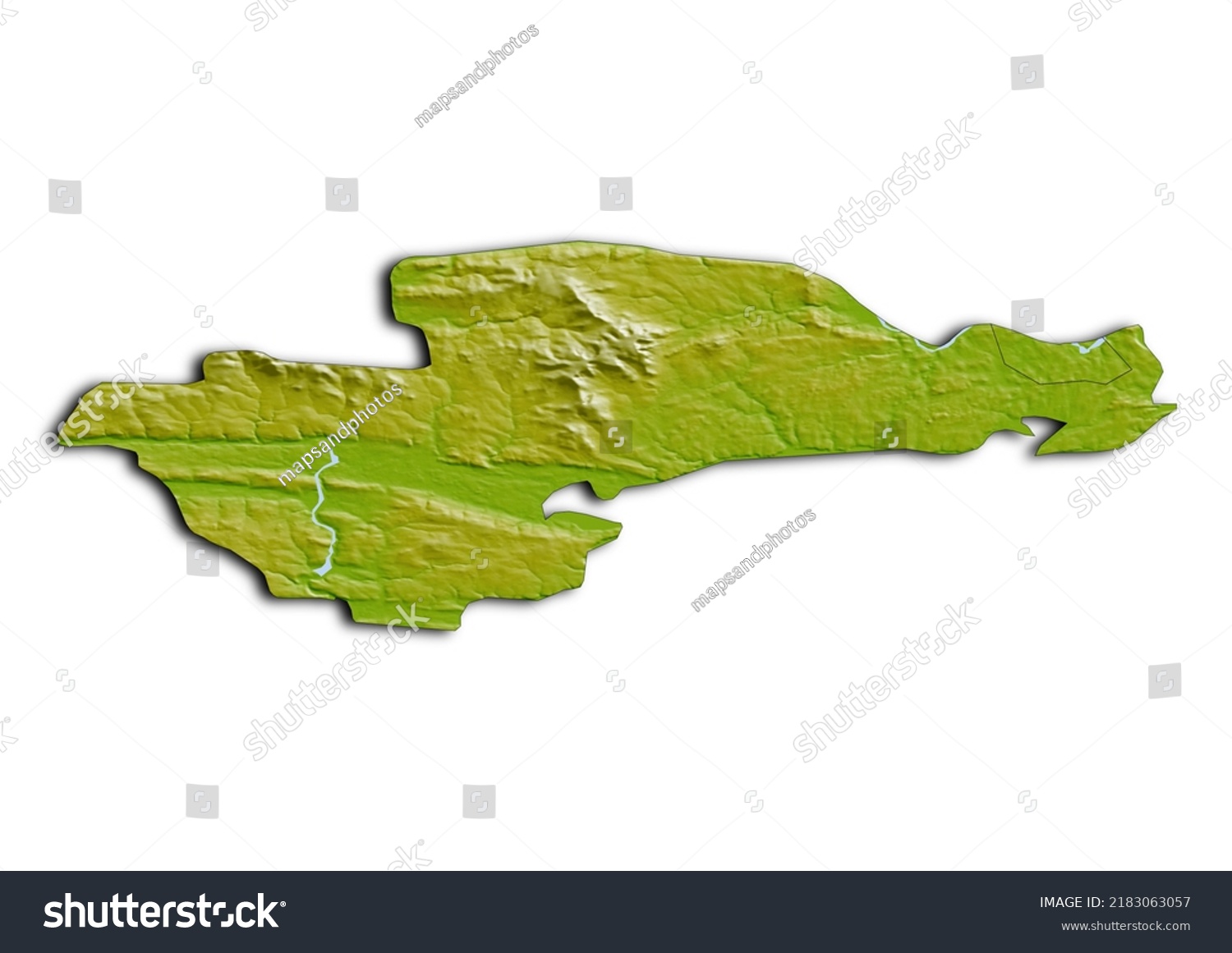 County Waterford Ireland Map Shaded Relief Stock Illustration   Stock Photo County Waterford Ireland Map Shaded Relief Map Of County Waterford Ireland D Render Physical Map 2183063057 