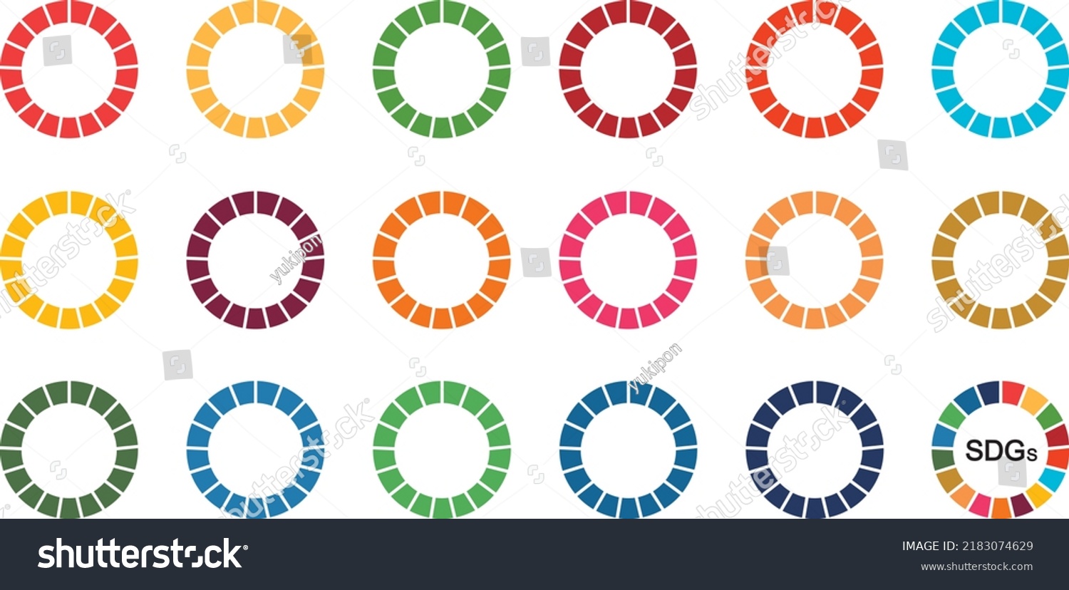 write sdgs 17 goals with symbols