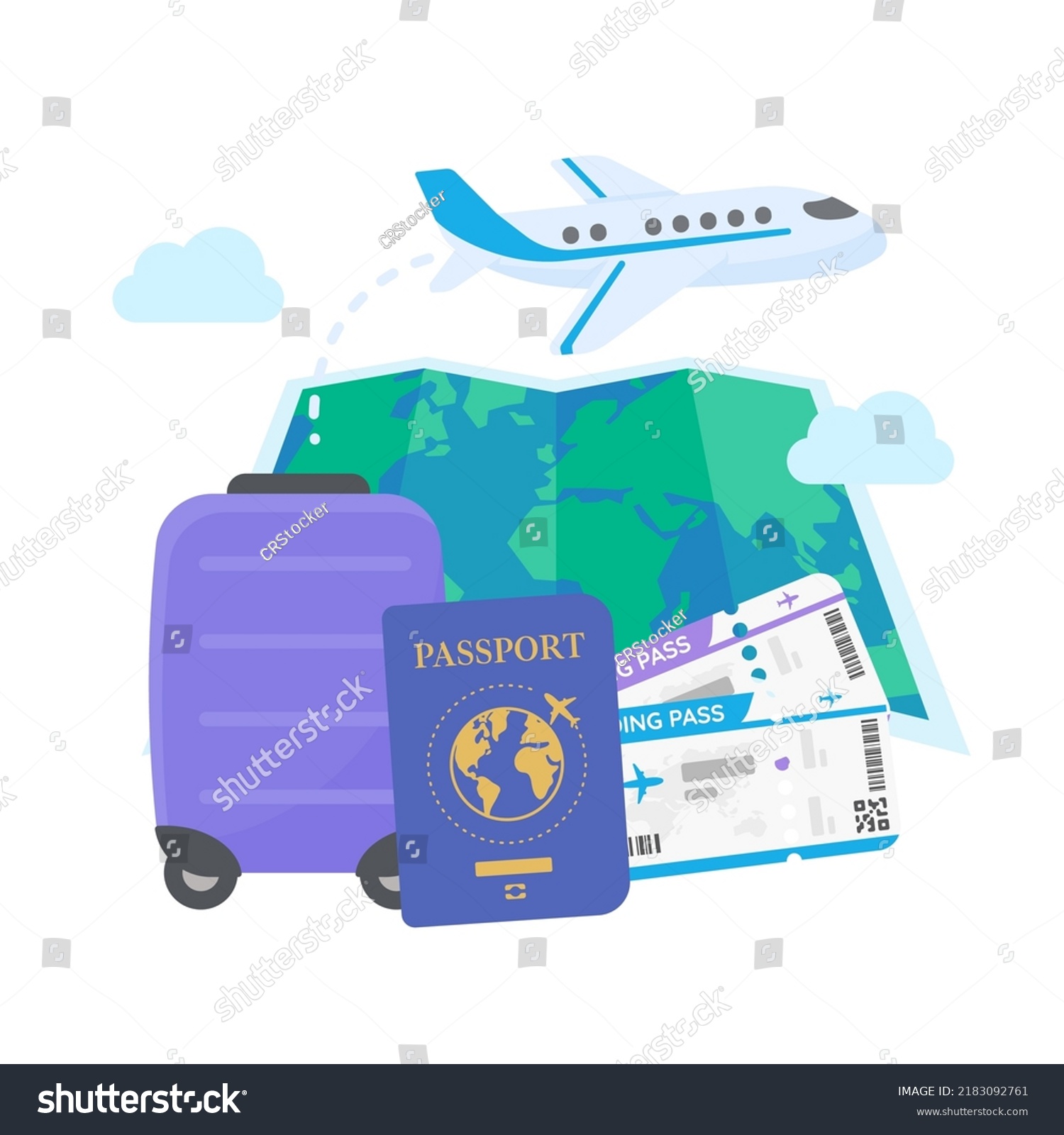 World Map Pinned Plan Travel By Stock Vector (Royalty Free) 2183092761 ...