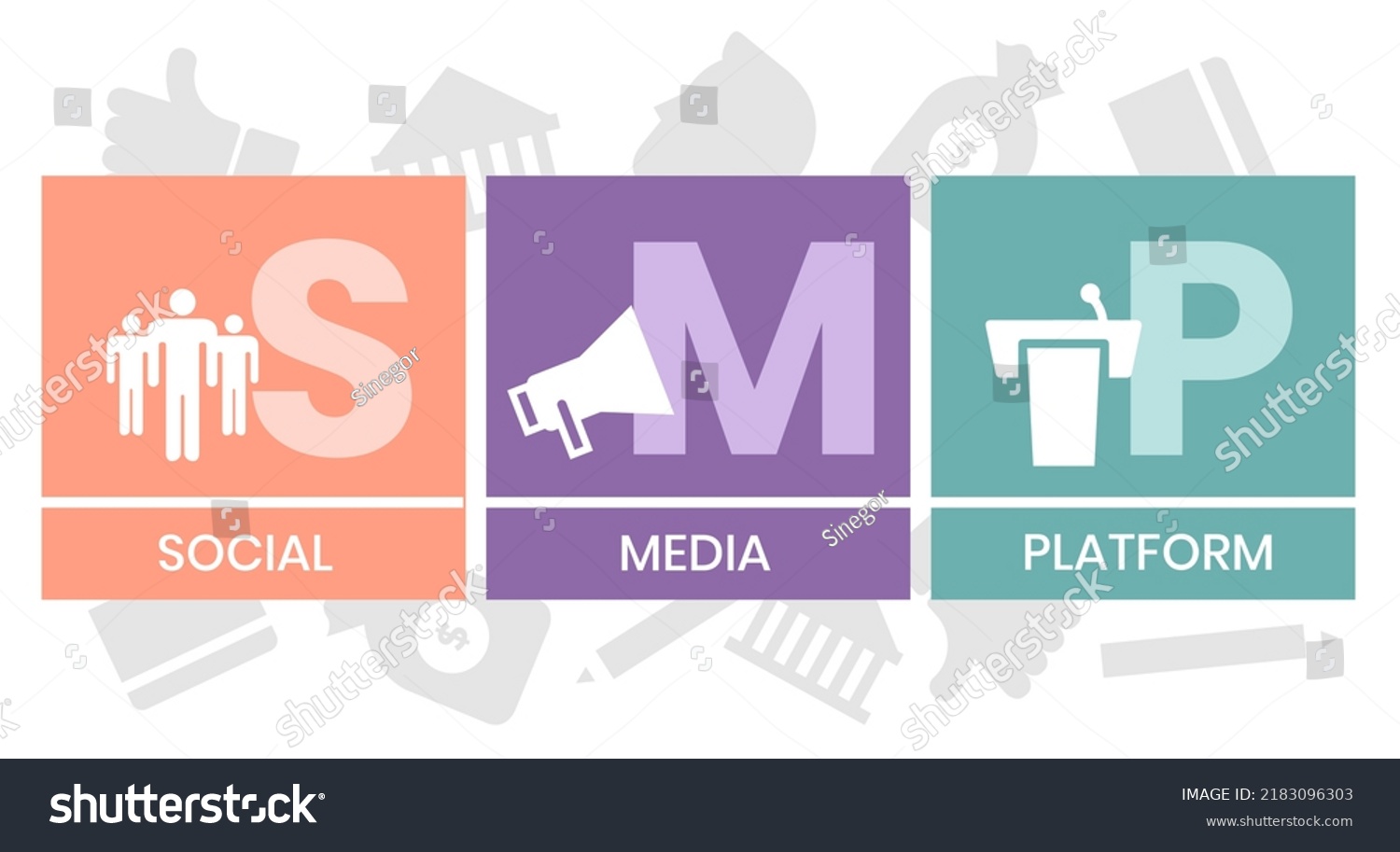 Smp Social Media Platform Acronym Concept Stock Vector (Royalty Free ...