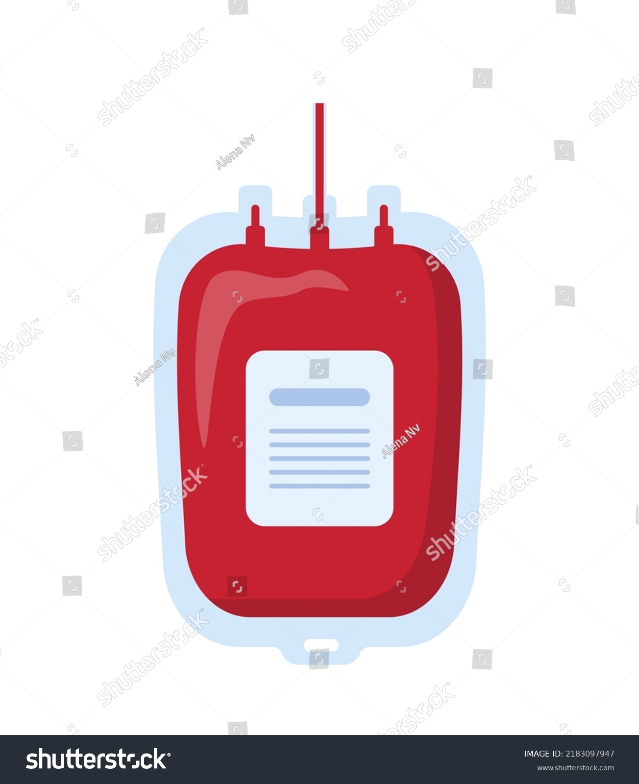 Blood Bag Label Blood Transfusion Blood Stock Vector (Royalty Free ...