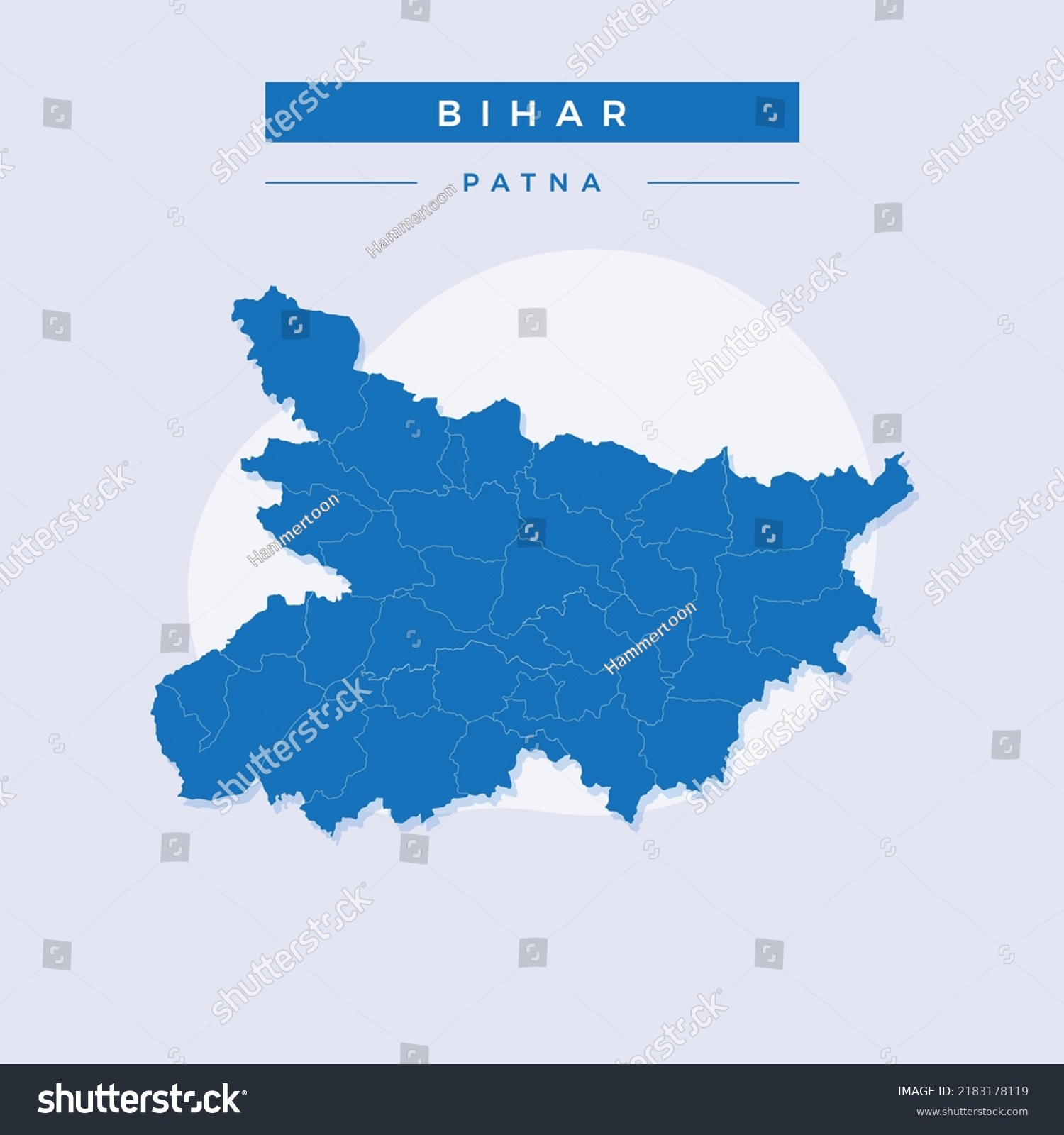 National Map Bihar Bihar Map Vector Stock Vector (Royalty Free ...