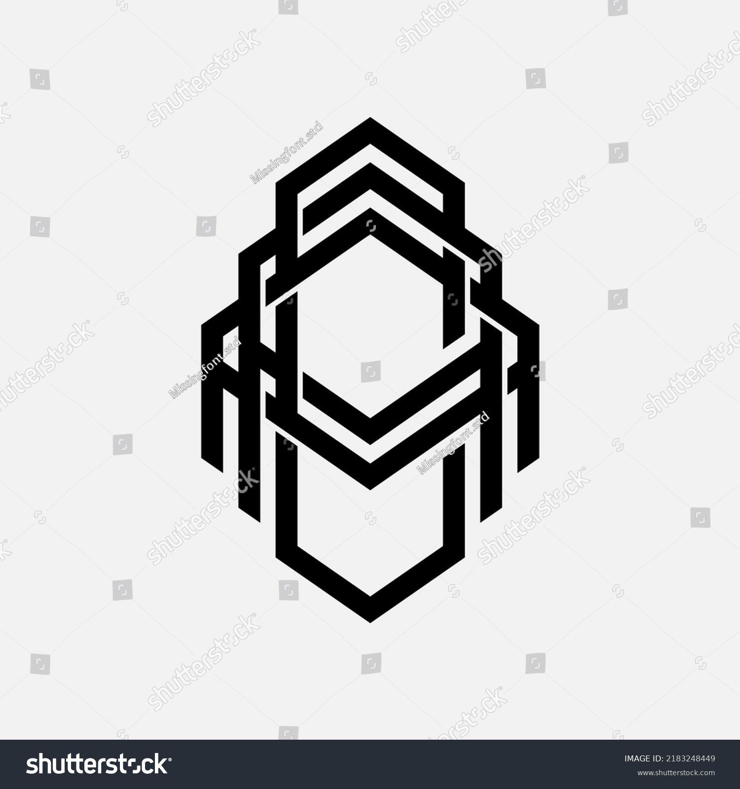 Monogram Logo Initial Letters C Aac Stock Vector (Royalty Free ...