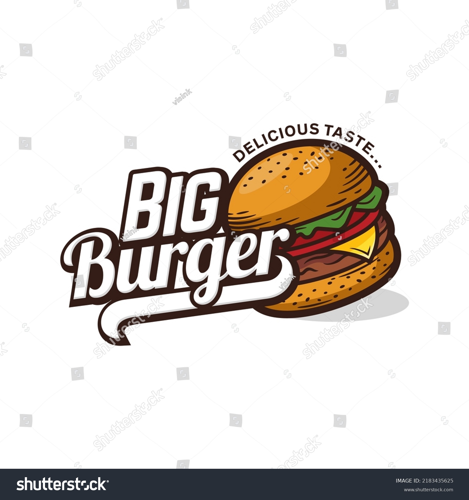 Hot Burgers Vector Logo Illustration Modern Stock Vector Royalty Free 2183435625 Shutterstock 4377