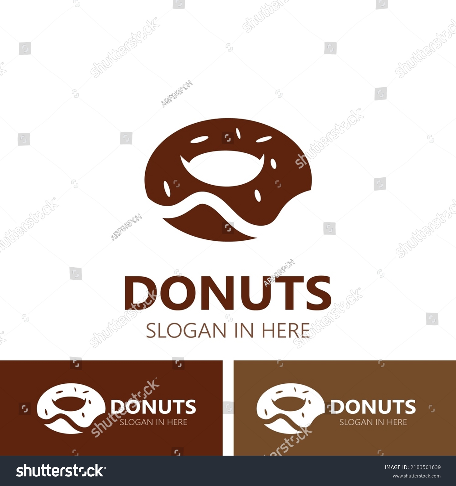 Donut Bakery Logo Image Cake Food Stock Vector (Royalty Free ...