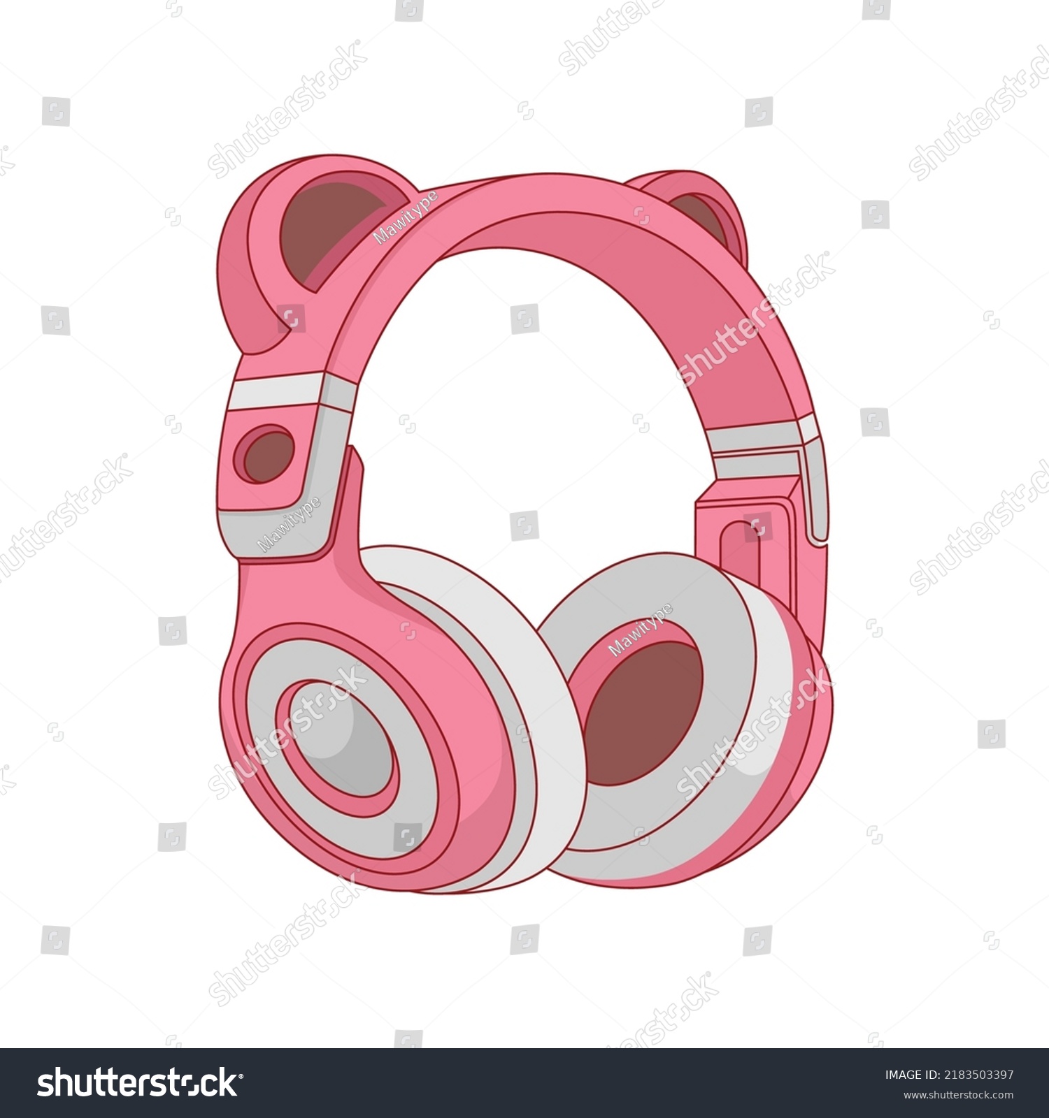 Cute Headphone Cartoon Icon Illustration Stock Vector Royalty Free 2183503397 Shutterstock 2818