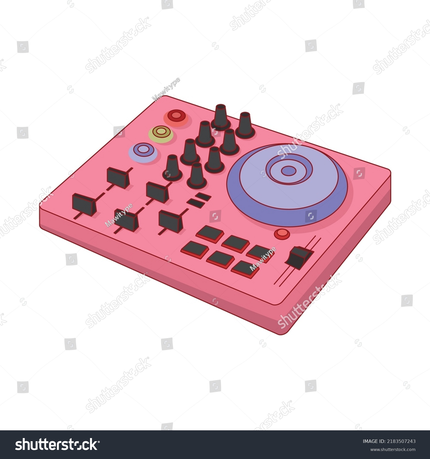 Dj Controler Cartoon Icon Illustration Stock Vector (Royalty Free ...