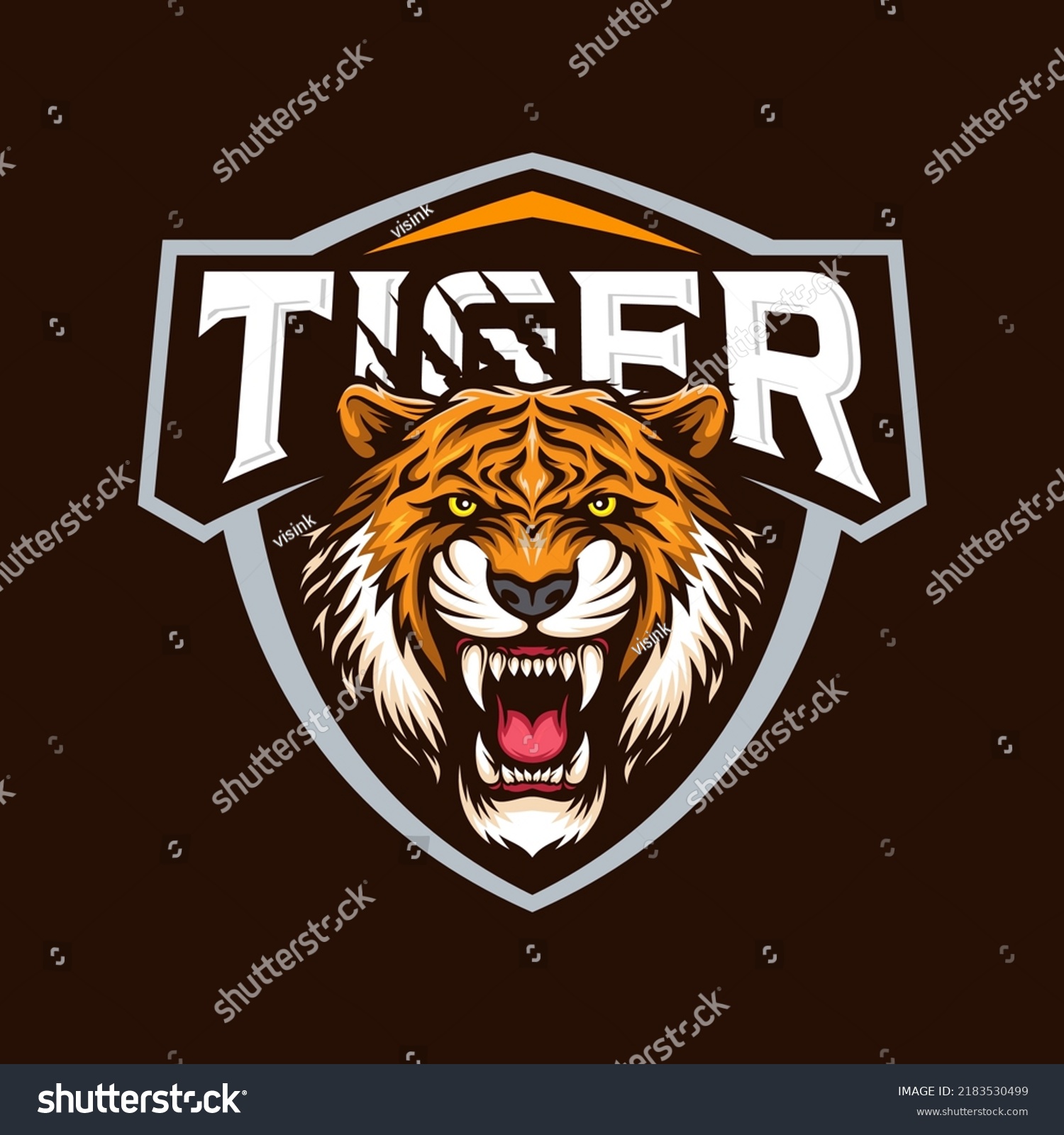 Tiger Animal Wild Mascot Sport Logo Stock Vector (Royalty Free ...