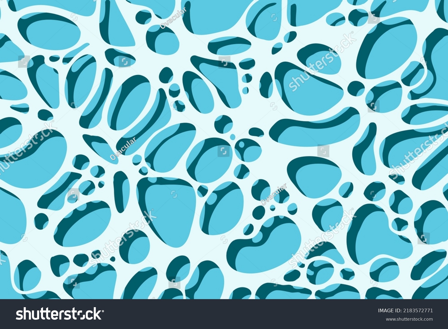 Shining Blue Water Ripple Pool Abstract Stock Vector Royalty Free