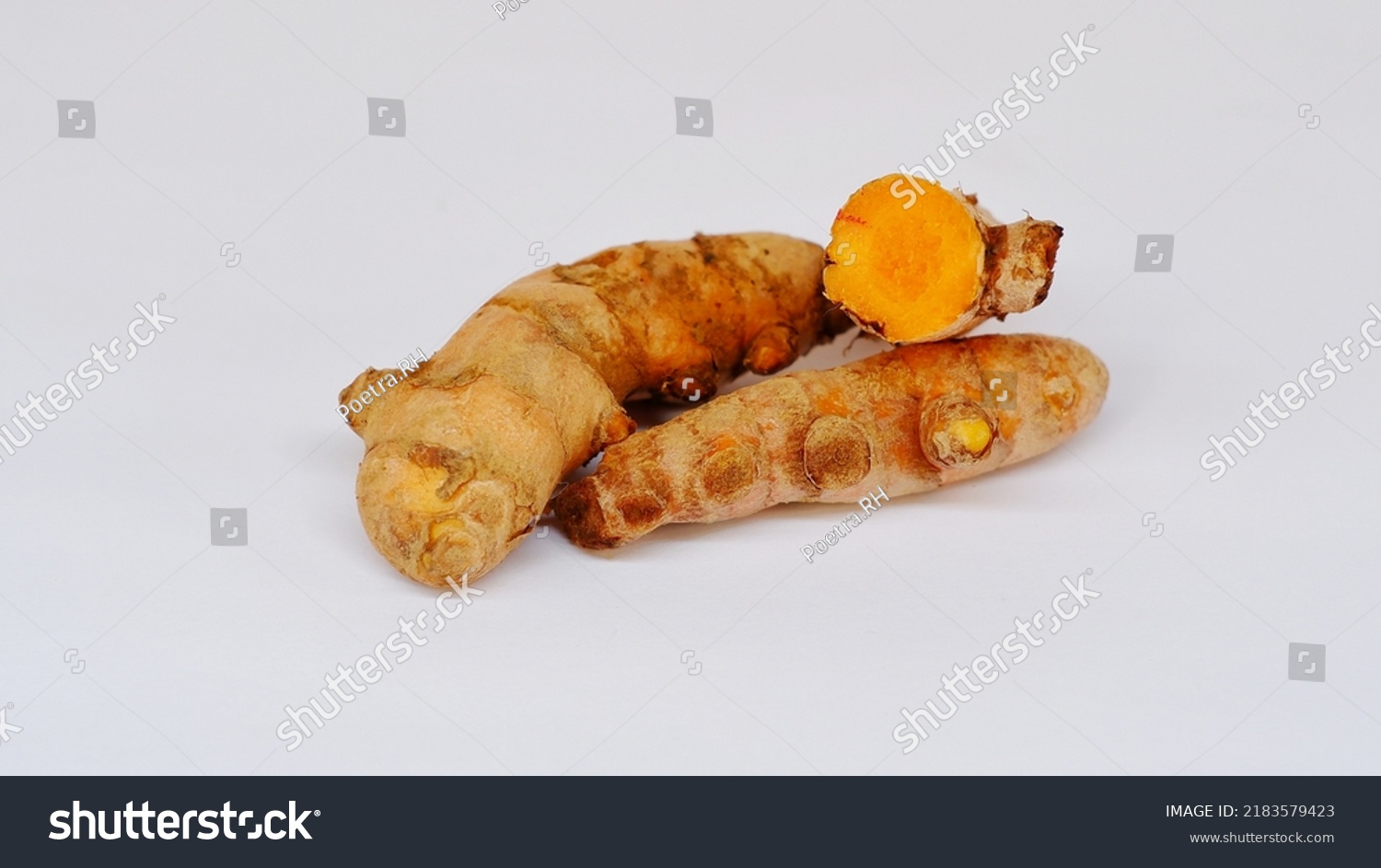 Kunyit Turmeric Curcuma Domestica Rhizome Plant Stock Photo 2183579423 ...