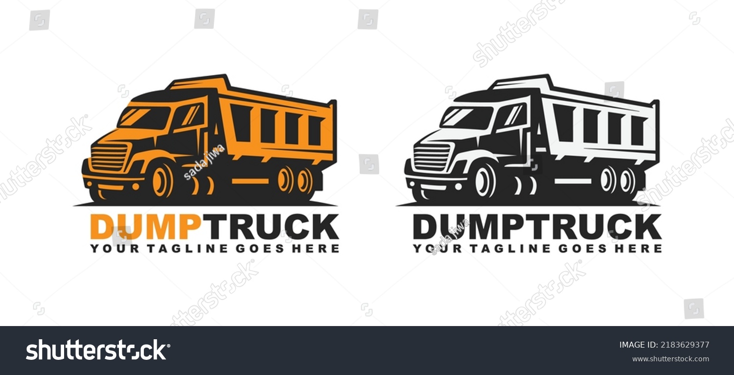 Dump Truck Logo Design Vector Stock Vector (Royalty Free) 2183629377 ...