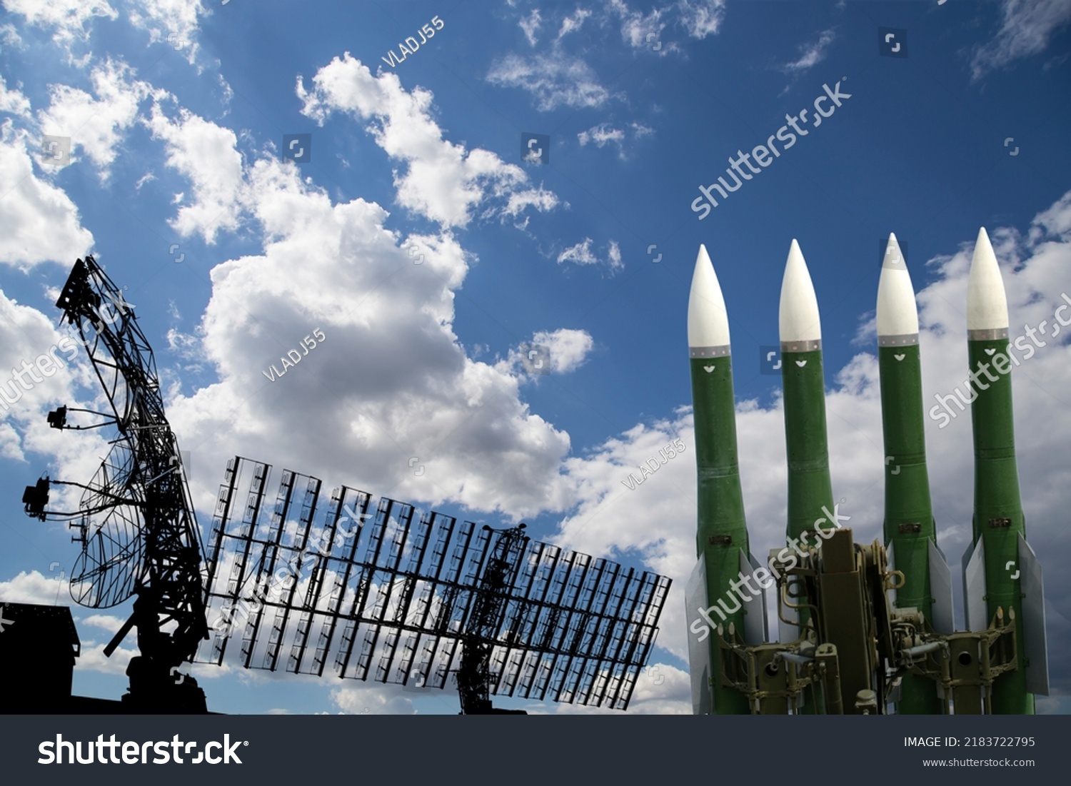 Air Defense Radars Military Mobile Anti Stock Photo 2183722795 ...