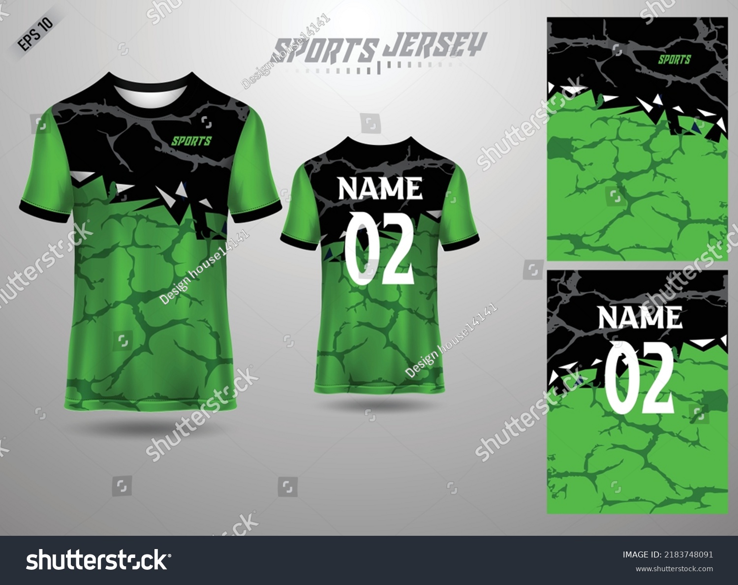Sports Jersey Design Template Soccer Team Stock Vector (Royalty Free