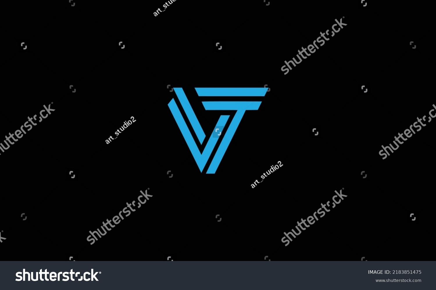 Initial Letter Vt Logo Design Vector Stock Vector (Royalty Free ...