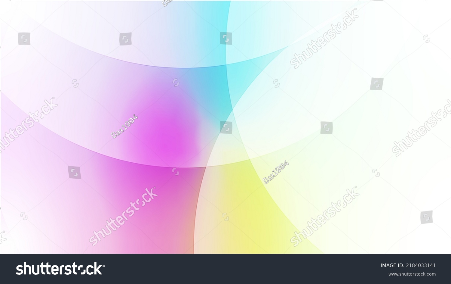 Magenta Cyan Yellow Color Gradient Background Stock Illustration 