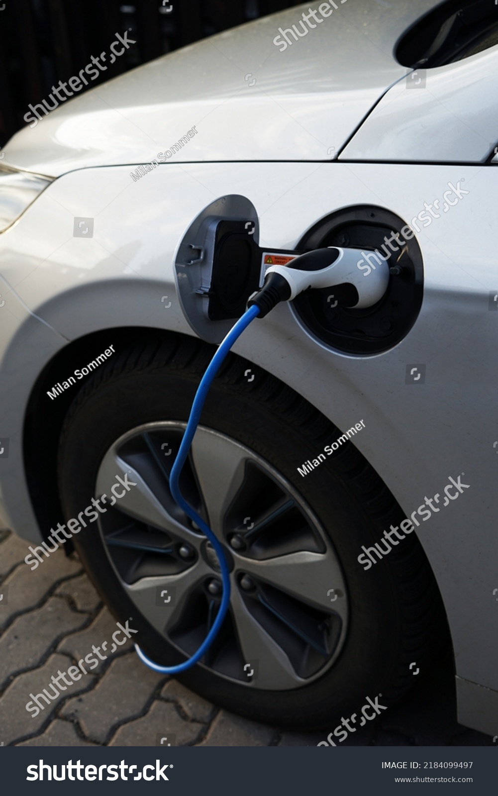 Modern Ev Electric Car Charging Home Stock Photo 2184099497 Shutterstock