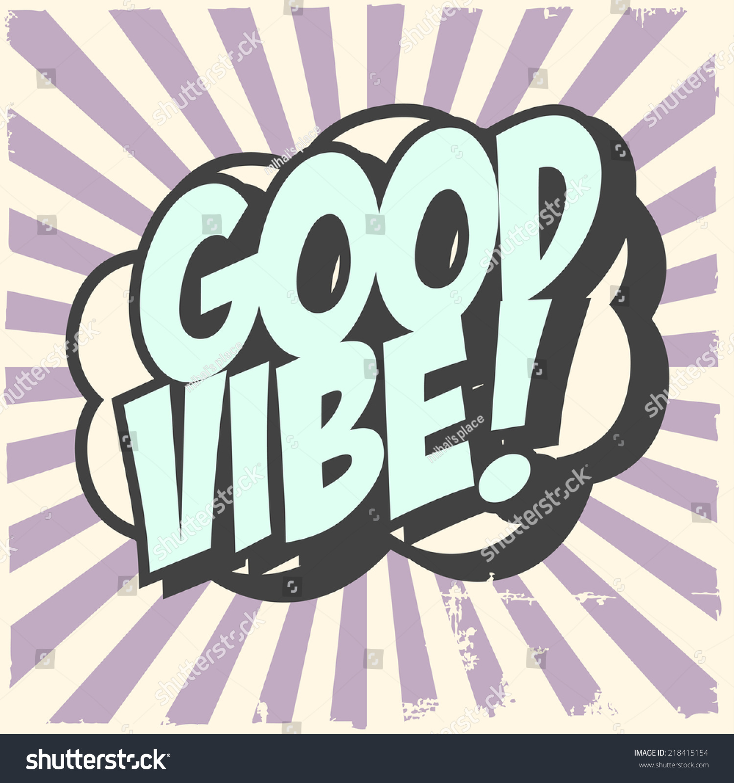 Good Vibe Background Illustration Vector Format Stock Vector (Royalty ...