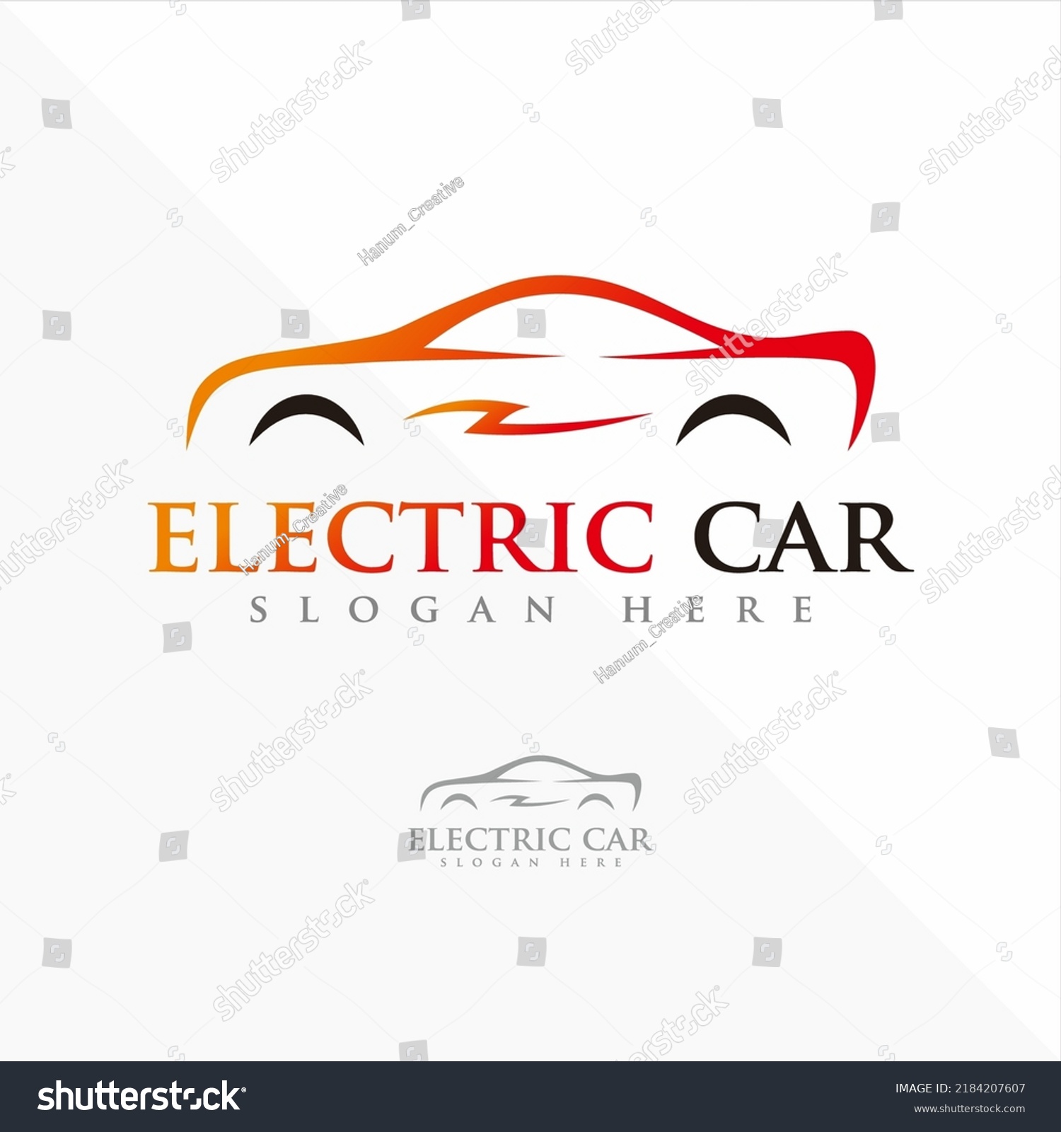 Electric Car Logo Design Template Stock Vector (Royalty Free ...