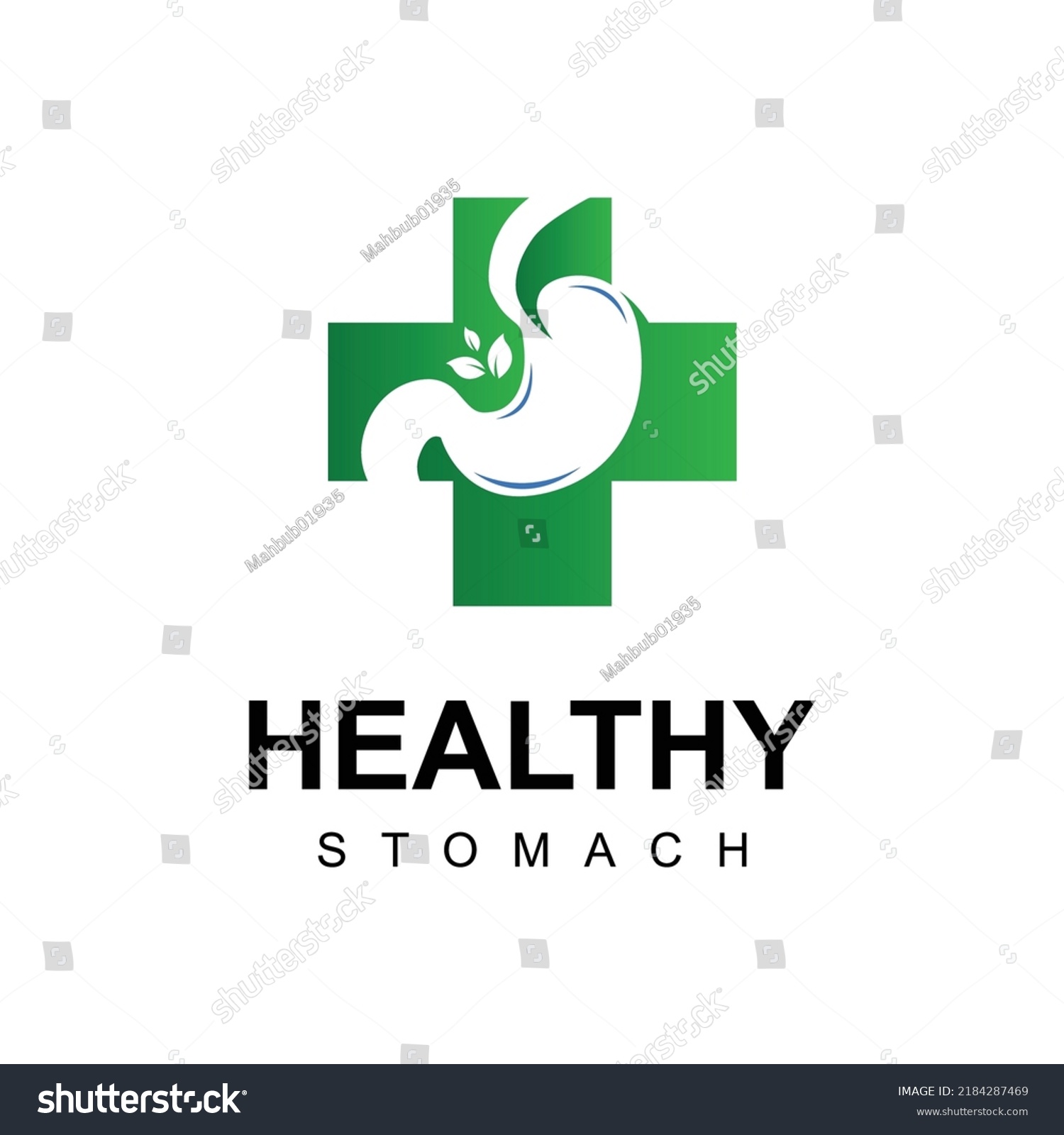 Healthy Stomach Logo Design Template Creative Stock Vector (Royalty ...