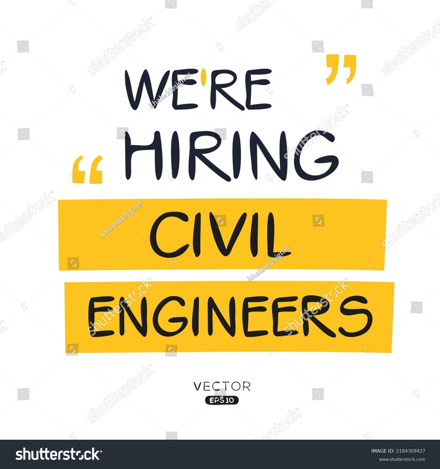 We Hiring Civil Engineers Vector Illustration Stock Vector Royalty Free 2184309427 Shutterstock 0404