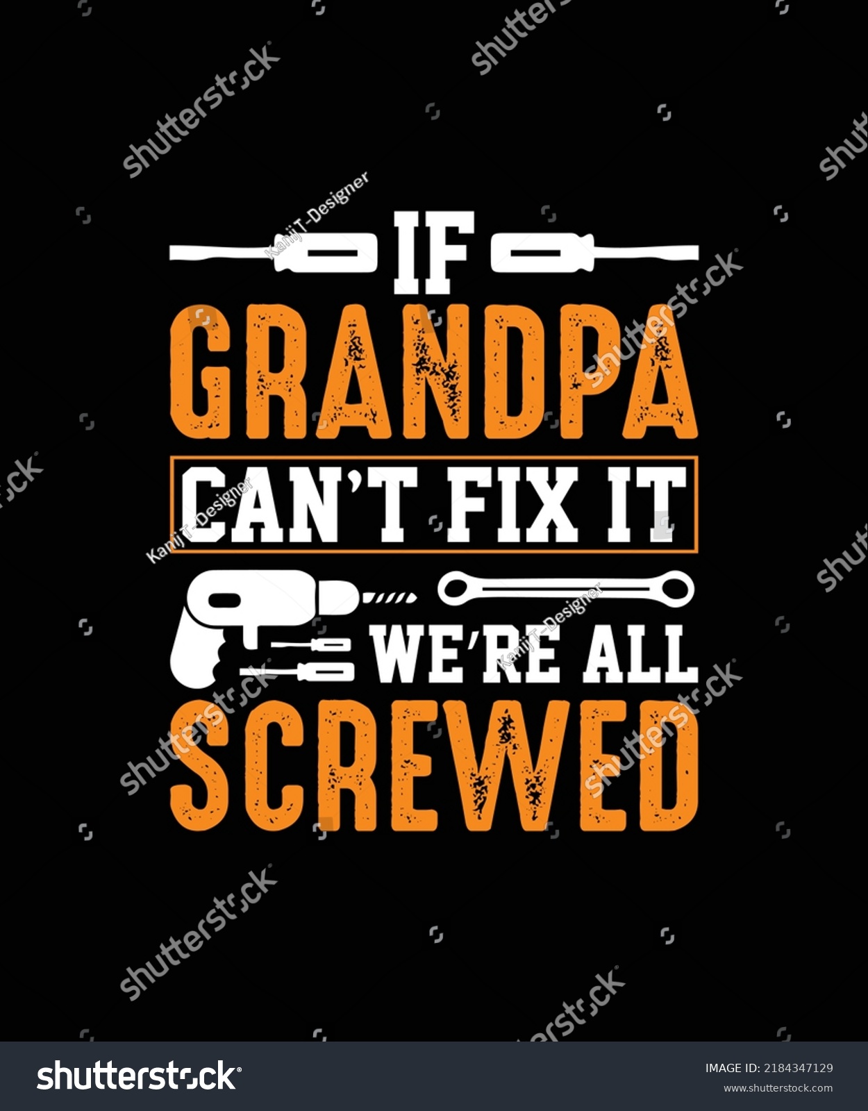 Grandparents Tshirt Design Vector Graphic Template Stock Vector ...