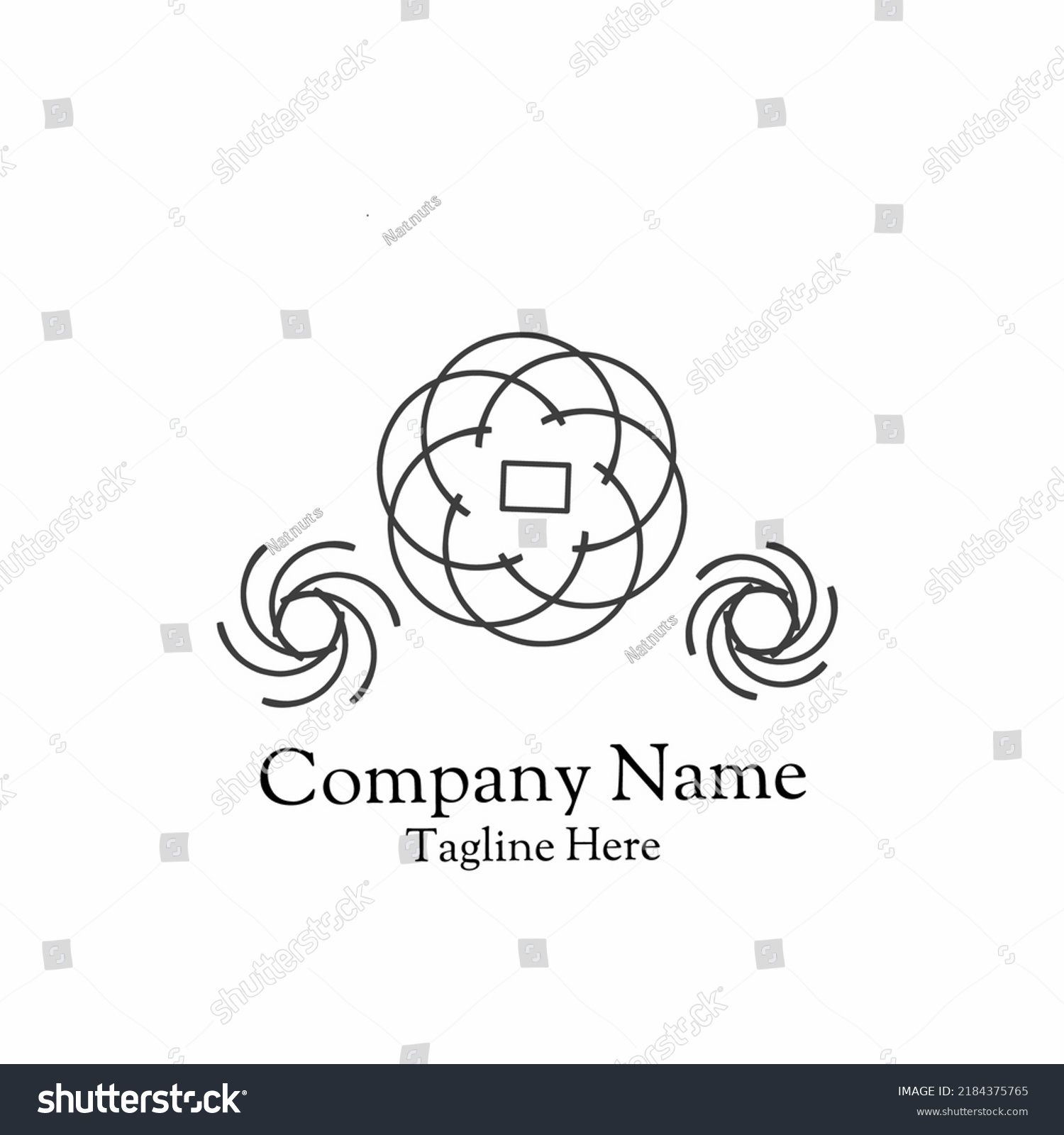 Simple Logo Vector White Background Design Stock Vector (Royalty Free ...