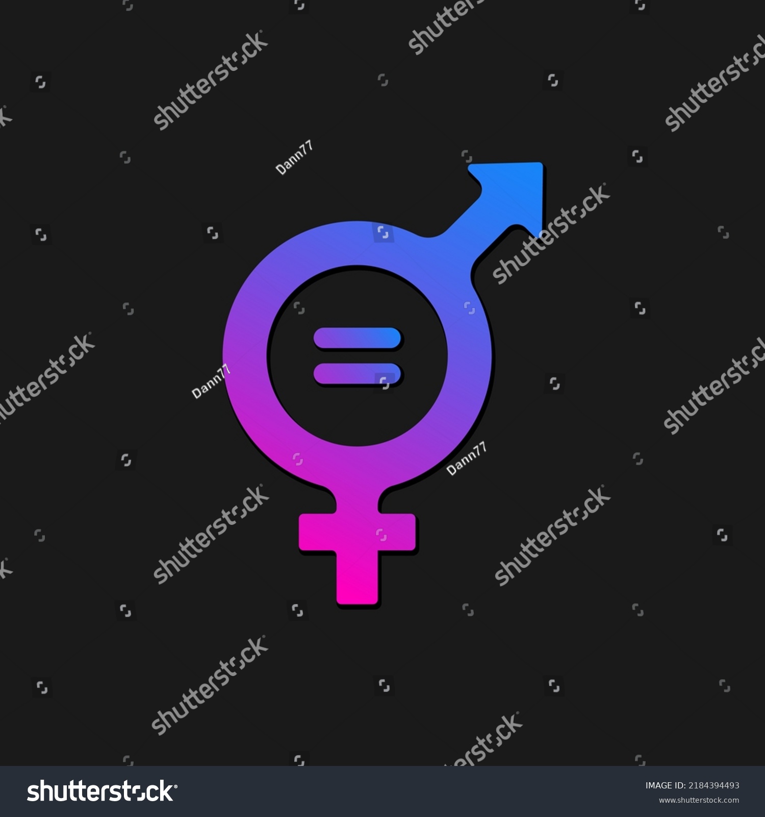 Illustration Gender Equality Logo Icon Stock Vector (Royalty Free ...