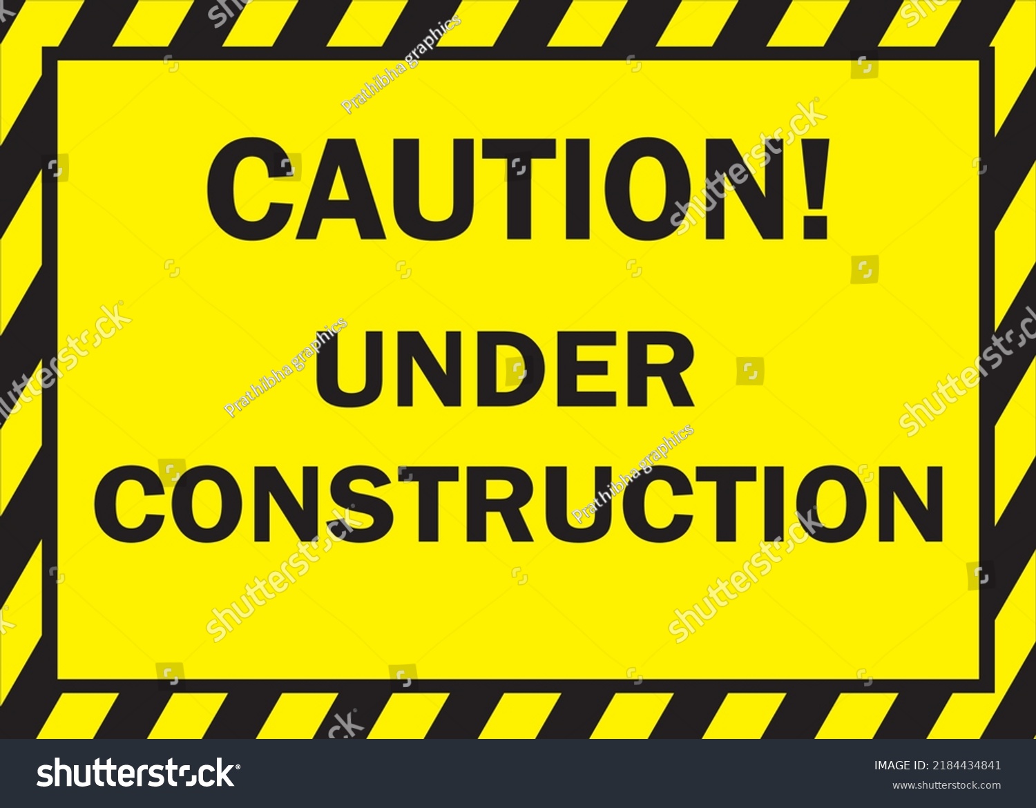 Under Construction Warning Sign Vector Stock Vector (Royalty Free ...
